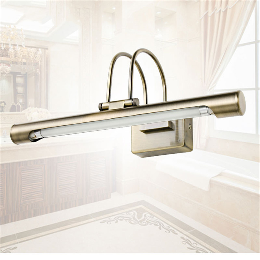 10 watt 37 cm moderne bad führte spiegelleuchte bronze 220 v wand montiert led bad eitelkeit make up wandleuchten spiegel frontl