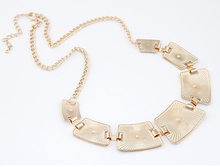 Punk Geometric Necklaces Pendants Collier Femme Gold Enamel Fashion Statement Choker Collares Femininos for Women Jewelry