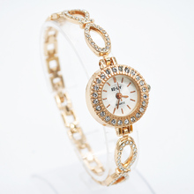 Hot alloy Rhinestone bow bracelet watch fashion elegant quartz Wrist Watch for Women,students, Girls WXMPJ786#S14