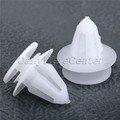 50Pcs White Auto Bumper Fastener Rivet Retainer Push Engine Cover Fender Car Door Trim Panel Clip