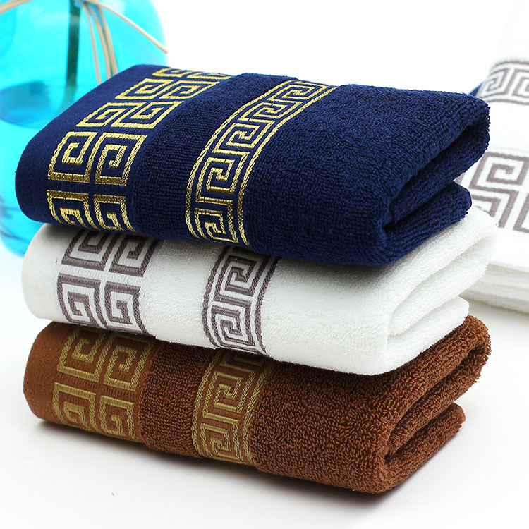 2016 New 100 Cotton Absorbent Printed Face Towel Brand for Adults 34 76CM 4pcs lot font