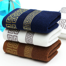 2016 New 100% Cotton Absorbent Printed Face Towel Brand for Adults 34*76CM 4pcs/lot Plaid beach bath Towels Bathroom toallas