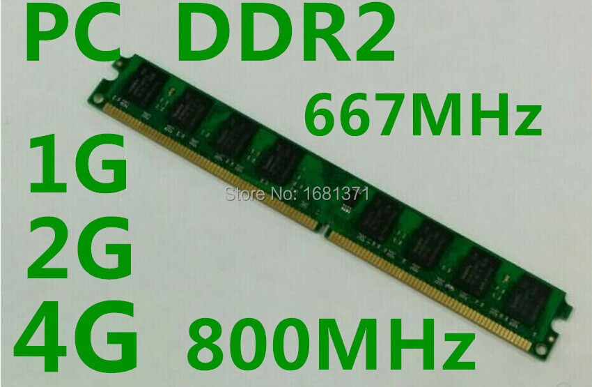  4 , 2 , 1  DDR2 800 MHz PC2 6400   DDR2 800  667  / 533    