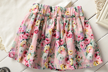 Summer Floral Paragraph Girls T shirt Floral Skirt Sets 0 4Years Cotton Necklace Baby Sets