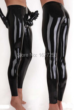 Latex Panties With Attached Condom Rubber Leggings Penis Sheath Rubber Pants Latex Panty Rubber Trousers Penis Condom