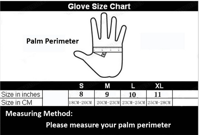 gloves chart