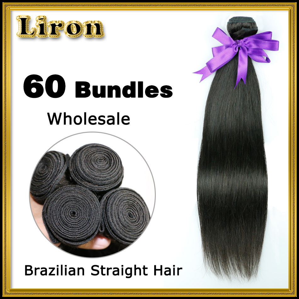 Peerless Brazilian Virgin Hair Straight 60pcs lot 100g/pcs Straight Brazilian Virgin Hair Weave Bundles Brazilian Straight Hair
