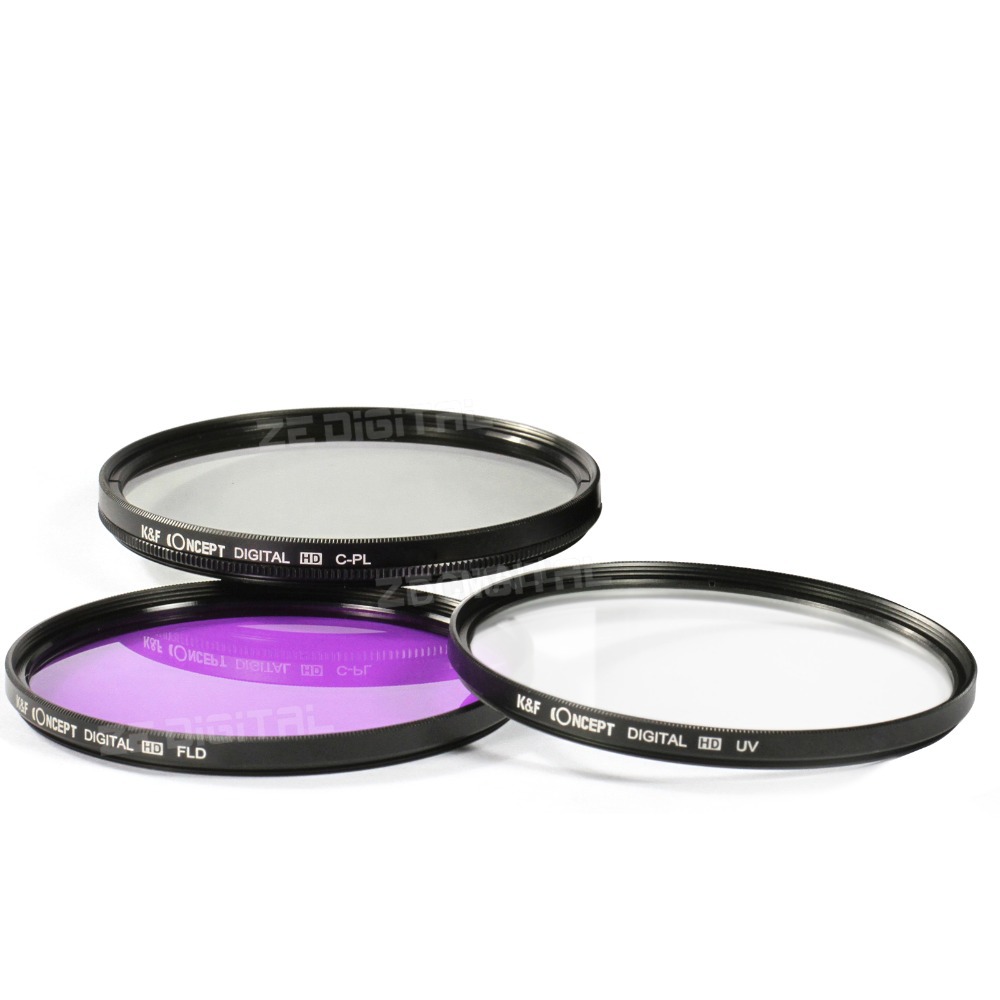 K F Concept 52mm UV CPL FLD Polarizing Filter Set Lens Hood For Nikon D600 D3200