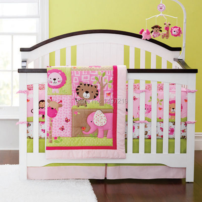 PH016 girl baby cot linen set (1)