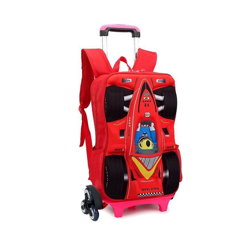 Travel-trolley-backpack-wheels-school-bag-detachable-children-Rolling-Backpack-climb-stairs-rod-bag-rolling-red