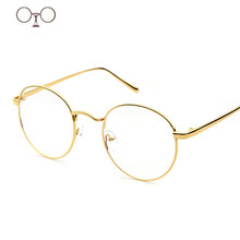 Metal Round Eyeglasses Retro Glasses Frames Reading Glass Eyeware Women Men Optical Myopic Brand Vintage Alloy oculos de grau M2