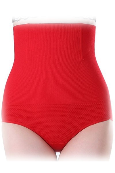 Solid-Red-Seamless-High-Waist-Shapewear-LC75031-2-2