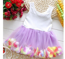 100pcs/lot Chiffon Colorful Dress for Babies