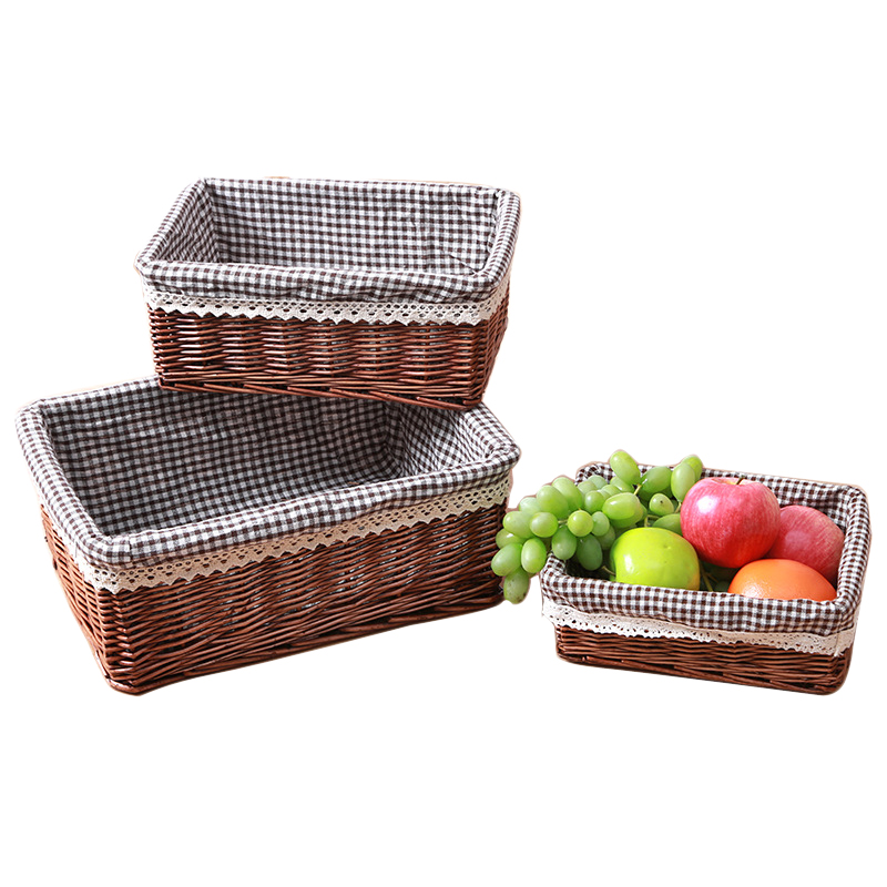 Compra cestas de mimbre decoración online al por mayor de China