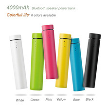 New 4000mAh Bluetooth Speaker Power Bank Portable Mini pc Speaker Loudspeaker Rechargeable Battery for iphone xiaomi & tablets