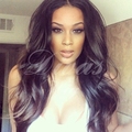 2015 Hot sale rpg show human hair natural black unprocessed Body wave brazilian virgin hair U