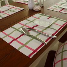 Stripe Pattern mat Kitchen accessorie Europe style placemat dinner plates home decor dustproof coaster LRLT057