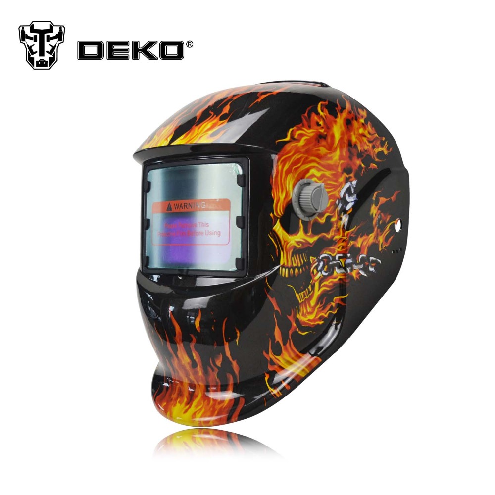 DEKO Skull Solar auto darkening MIG MMA electric welding mask/helmet/welder cap/welding lens for welding machine DEKO Skull Solar auto darkening MIG MMA electric welding mask/helmet/welder cap/welding lens for welding machine