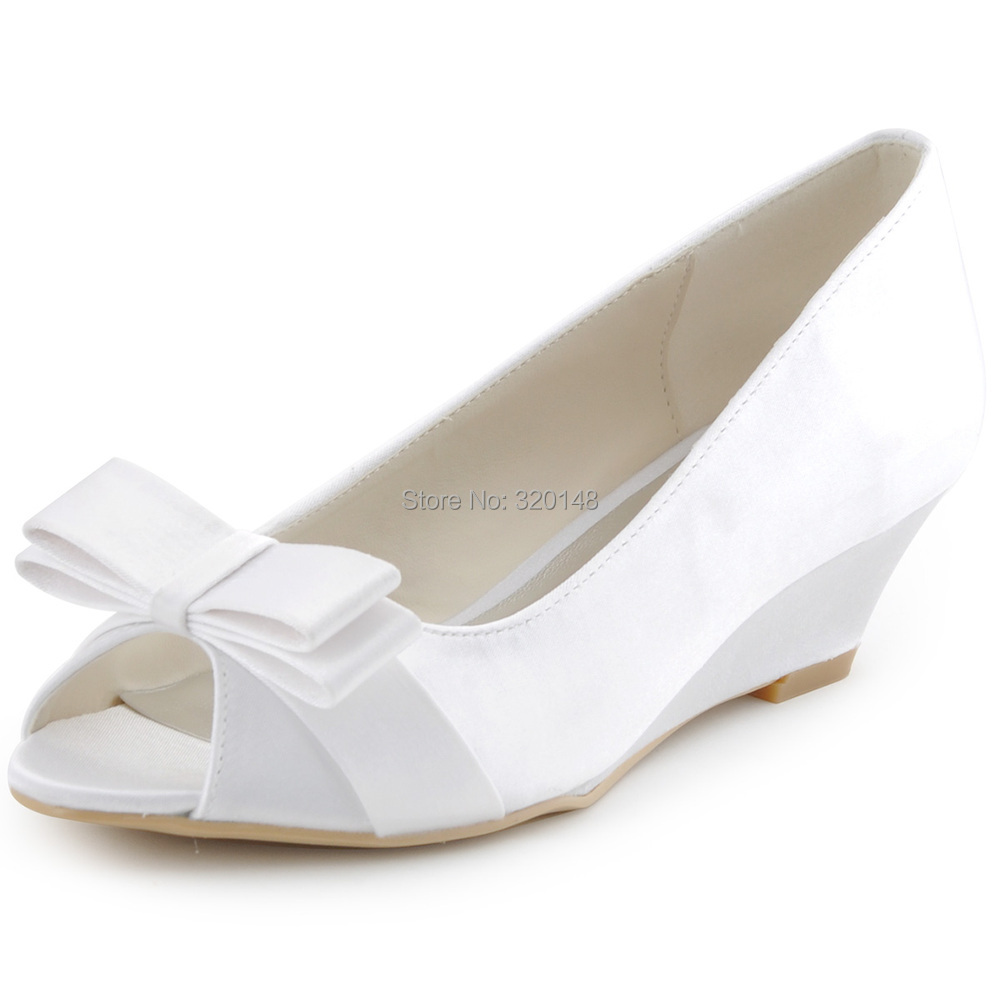 ivory wedge pumps