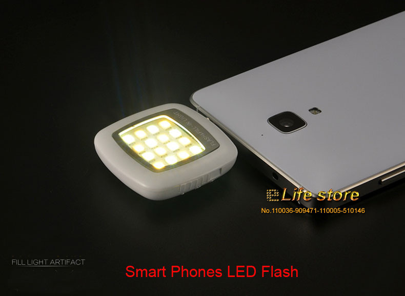 Mobile Phone LED Flashlights Mini Selfie Enhancing Lights For Samsung Galaxy Star Pro S7260 S7262,Galaxy Express II 2 SM-G3815