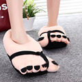 Home Shoes Funny Winter Indoors Toe Big Feet Warm Cotton Soft Plush Slippers Novelty Gift Adult