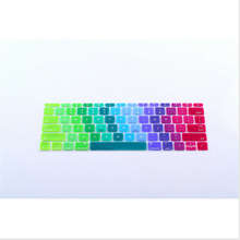 Rainbow Silicone Laptop keyboard Skin Protector Cover Protective Film Guard for Apple Macbook Mac Air 12″ 12 Inch US Layout