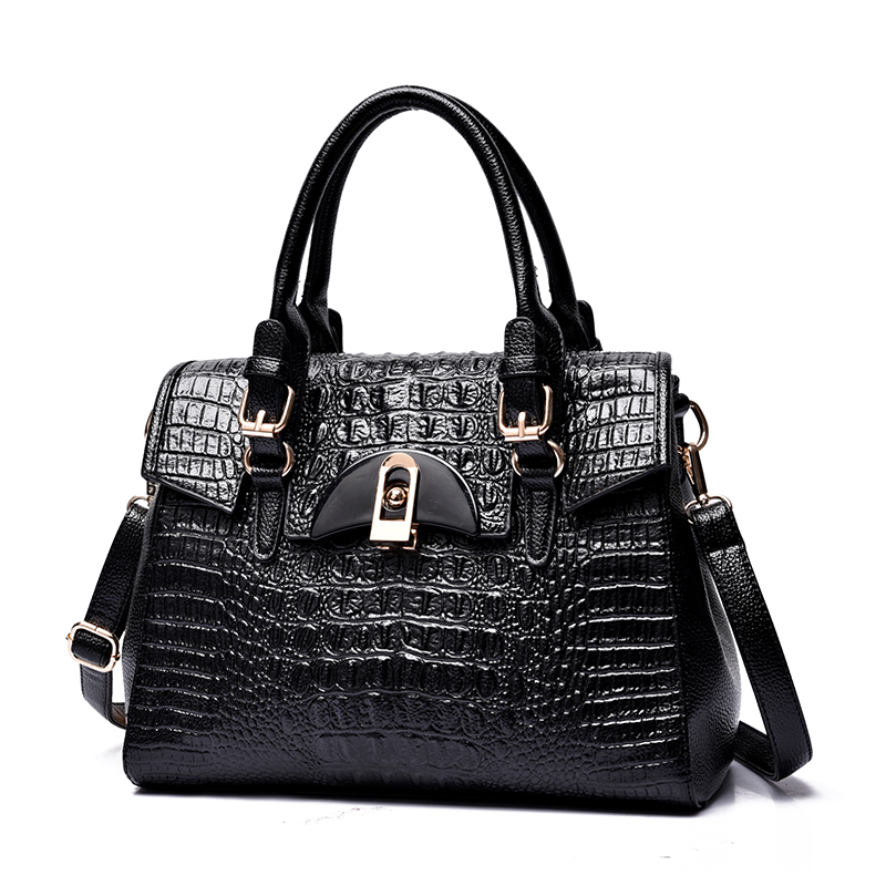 Women Handbags Crocodile Genuine Leather Tote Bags Brand Designer Ladies Shoulder Bag High Quality 2015 New Bolsos Mujer