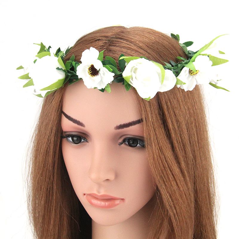 ... Garland Cheap Hair Accessories Hairband With Silk <b>Flowers White</b> Hair LED ... - Fashion-Bride-Flower-Crown-Artificial-Christmas-Garland-Cheap-Hair-Accessories-Hairband-With-Silk-Flowers-White-Hair