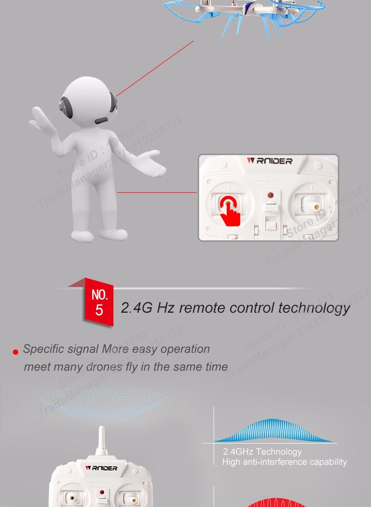 D4M6 2015 New Arrival Small Tarantula X6 RC Helicopter with 0.3MP2.0MP Camera 2.4G 4CH Headless Hovering One Key Return Mini Drone