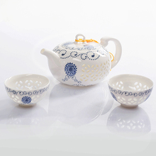 Drinkware Kung Fu TeaSets Porcelain GaiWan Tea Set 150ml Ceramic Tureen Teapot For Tea High quality Free Shipping Wholesale