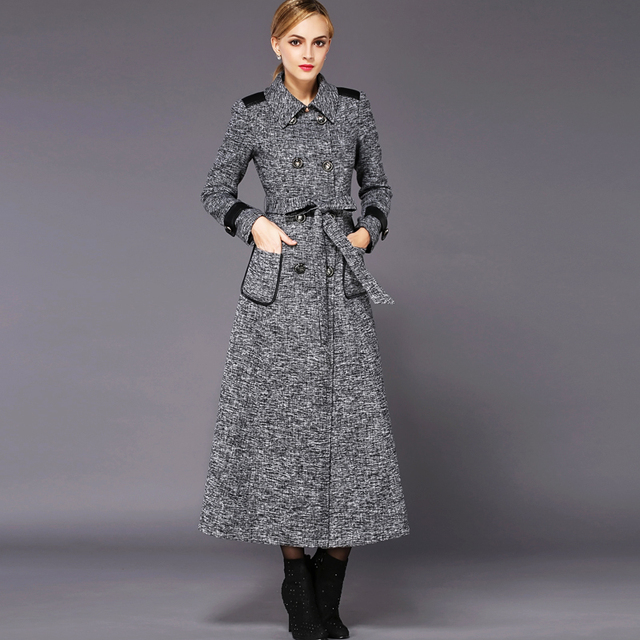 Wool Long Coat Womens Photo Album - Reikian