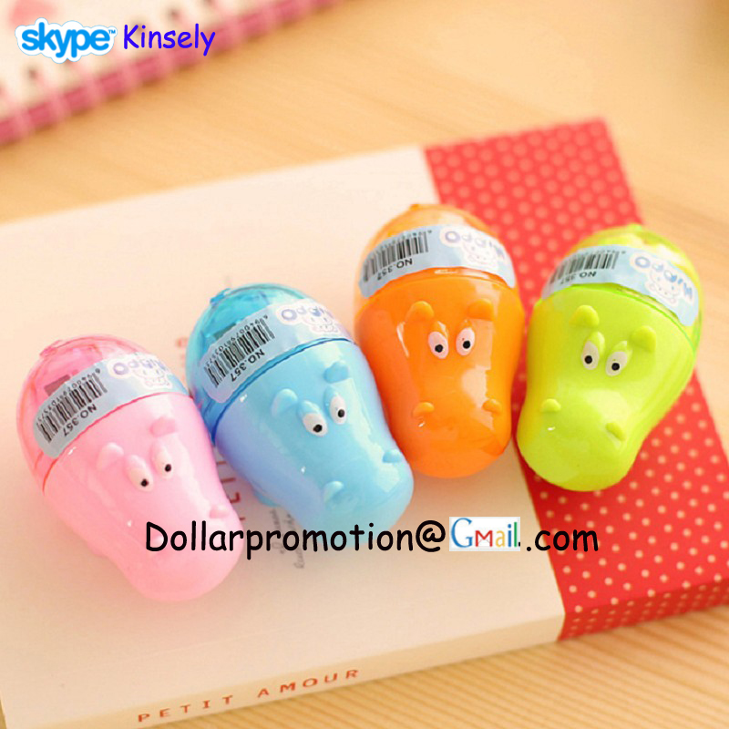 Free shipping supplies stationery South Korea creative Cute Mini Hippo sharpener pencil sharpener school supplies prizes
