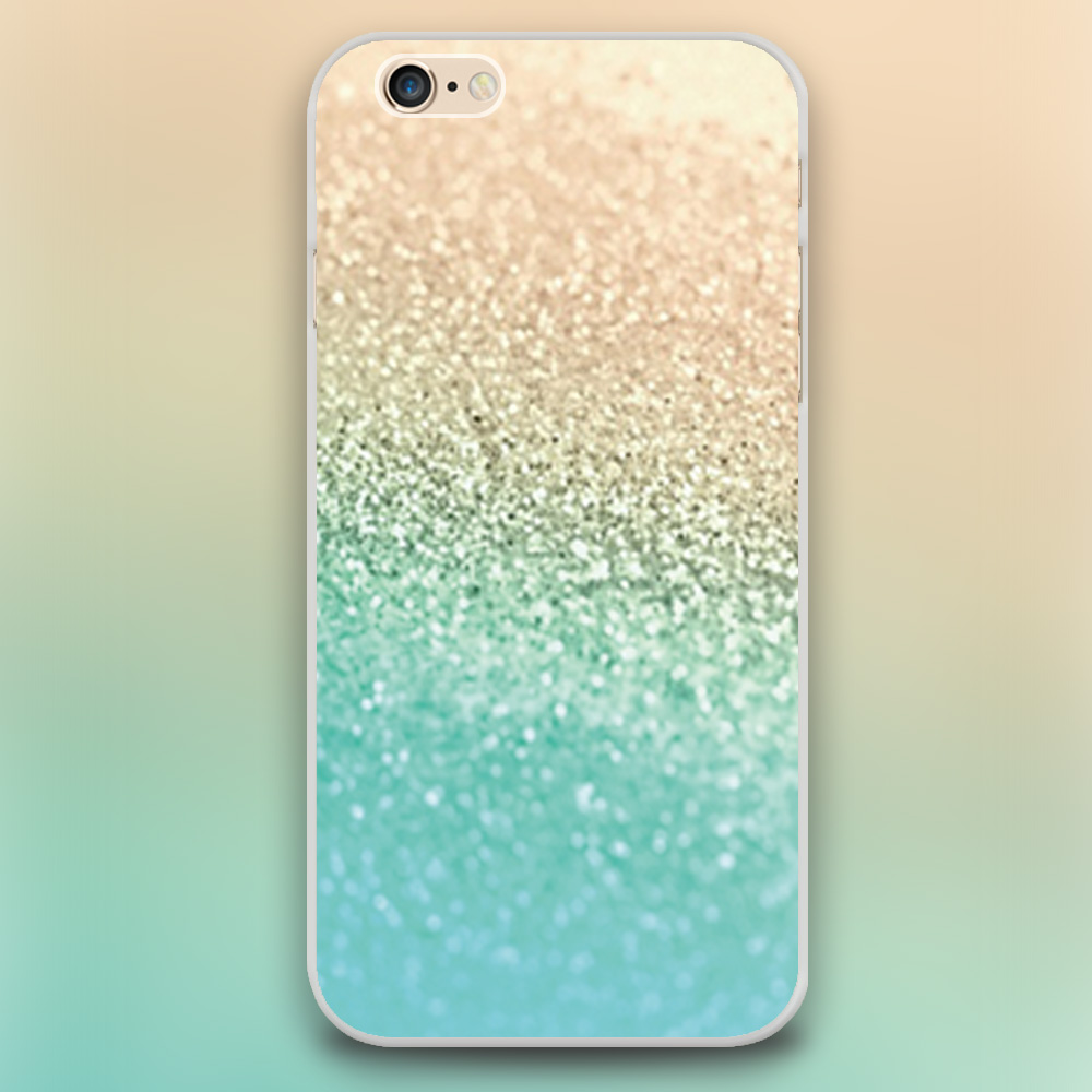GOLD AQUA sand Design transparent font b case b font cover cell font b mobile b