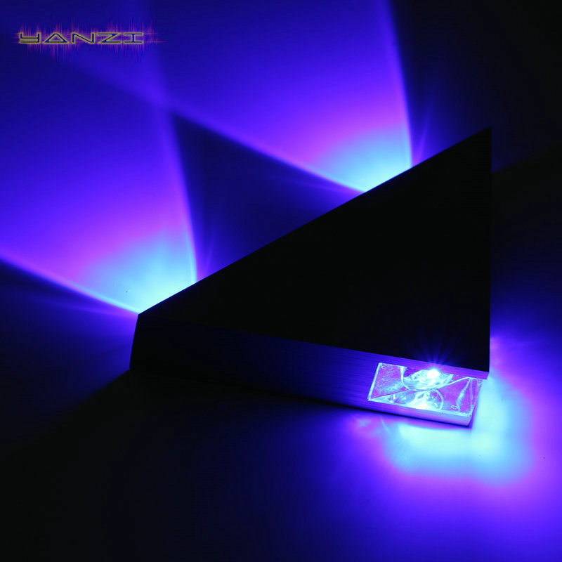 3W Blue Light LED Modern Minimalist Sconce Interior Wall Lamp Surface Mounted Home Decoration Fashion Wall Lamp AC85-265V Light