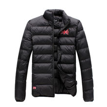 2015 new men winter jacket fashion sports padded winter thickening outdoor men down coat 4 colors flag pattern stitched male