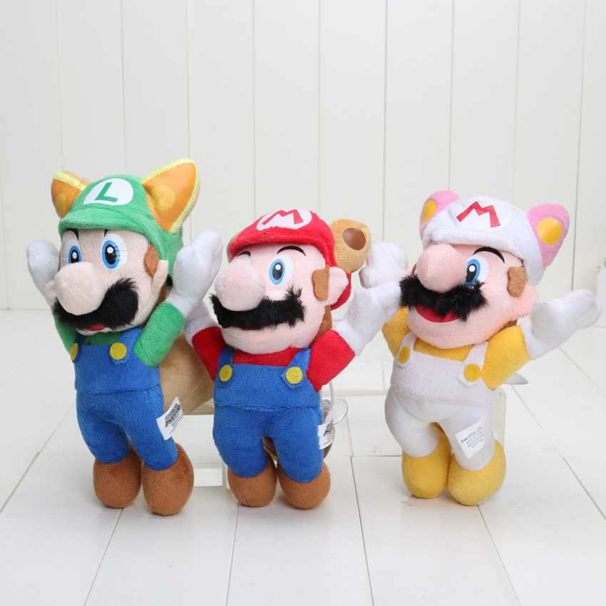 fire mario and luigi plush