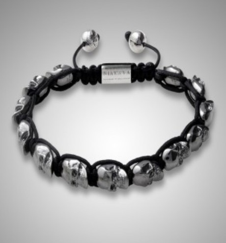 NY B 452 Wholesale Shamballa bracelet africa handmade DIY bracelet high quality shamballa jewelry skull beads
