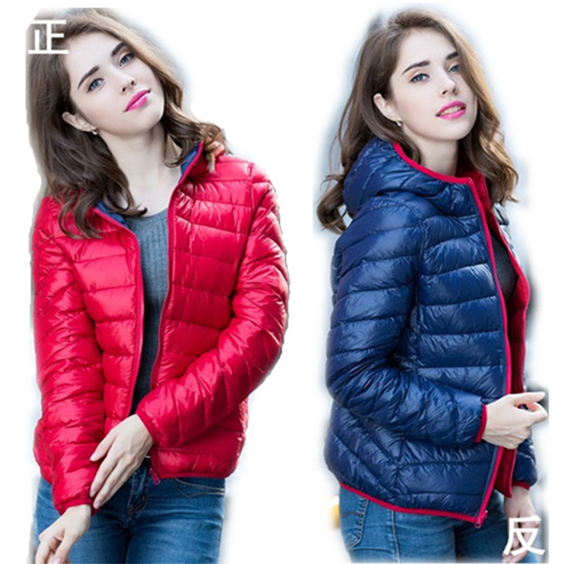 2016 Parka women Jackets Winter Ultra Light Women Duck Down puffer Jacket Womens Hooded Coat manteau