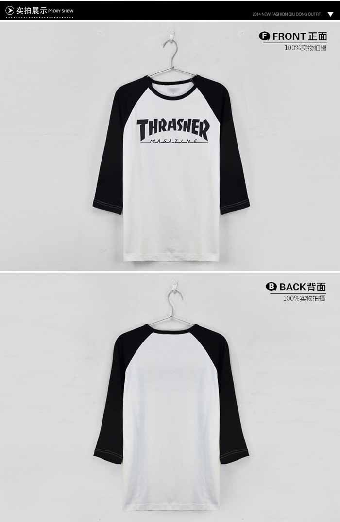 2015 skateboard brand men Thrasher sweatshirts printed logo pullover streetwear Thrasher hoodies coat