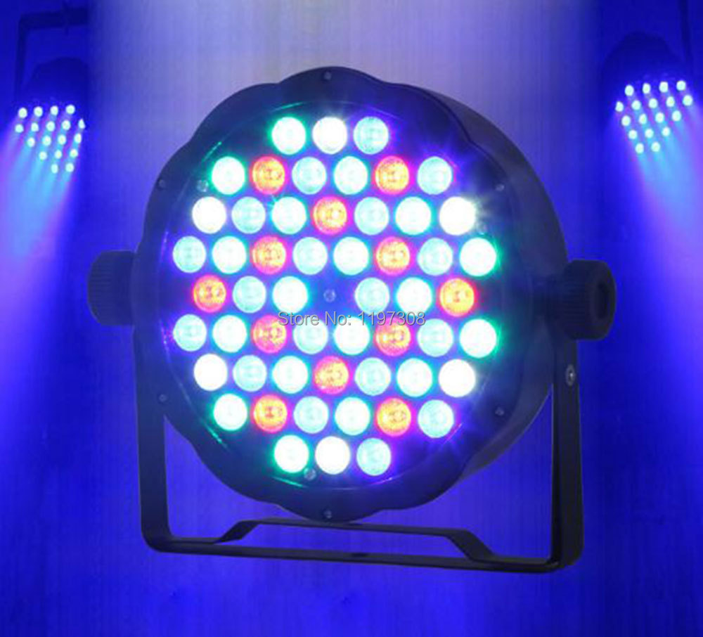 54pcs 1W RGBW LED PAR light wall washer DMX stage lighting control panel wash fixture luz led ...