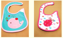 2015 New Cotton Baby Bib Infant Saliva Towels Baby Waterproof Bibs Newborn Wear Cartoon Accessories Free