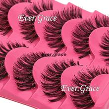 5 Pairs Stunning Makeup Handmade Messy Natural Cross False Eyelashes Eye Lashes
