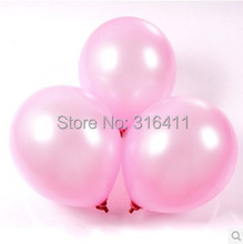 1.2g Pearl Pink balloons 100pcs/lot Wedding Decorations Birthday Latex Helium ballon Inflable Thickening Balls Free shipping
