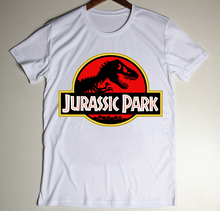 New Fashion 100% Cotton 3d Tyrannosaurs Short Sleeve T-shirt Jurassic Park T shirt Men