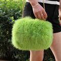 2016 New Fashion Lady s Shoulder Bags Natural Fox Fur Women s Shoulder Bag Hand Warmer
