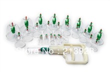 Chinese Medical cupping 24 Cups Set Kit 8 magnets Point Health Massage Acupuncture Cupping 