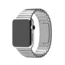 316L Stainless Steel Link Bracelet Watch Band iWatch Strap Replacement Folding Clasp Adapter 100% like Original Buckle for Apple