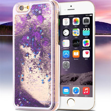 Dynamic Liquid Glitter Sand Quicksand Star Case For iphone 6s 6S PLUS 6/6 Plus/5/5S SE Crystal Clear Cellphone Back Cover
