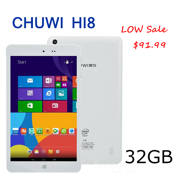 CHUWI HI8 Intel Z3736F 2 16GHz 64bit Quad Core 2GB RAM 32GB ROM Dual Boot Android
