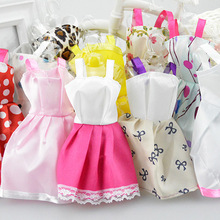 2016 New Beautiful Handmade Party Clothes Fashion Dress for Noble Barbieing Doll Mixed style 10 Doll Dress gt112